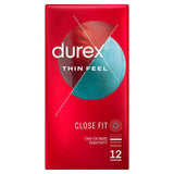 Durex Thin Feel Condoms Enhanced Sensitivity Close Fit   12 per pack