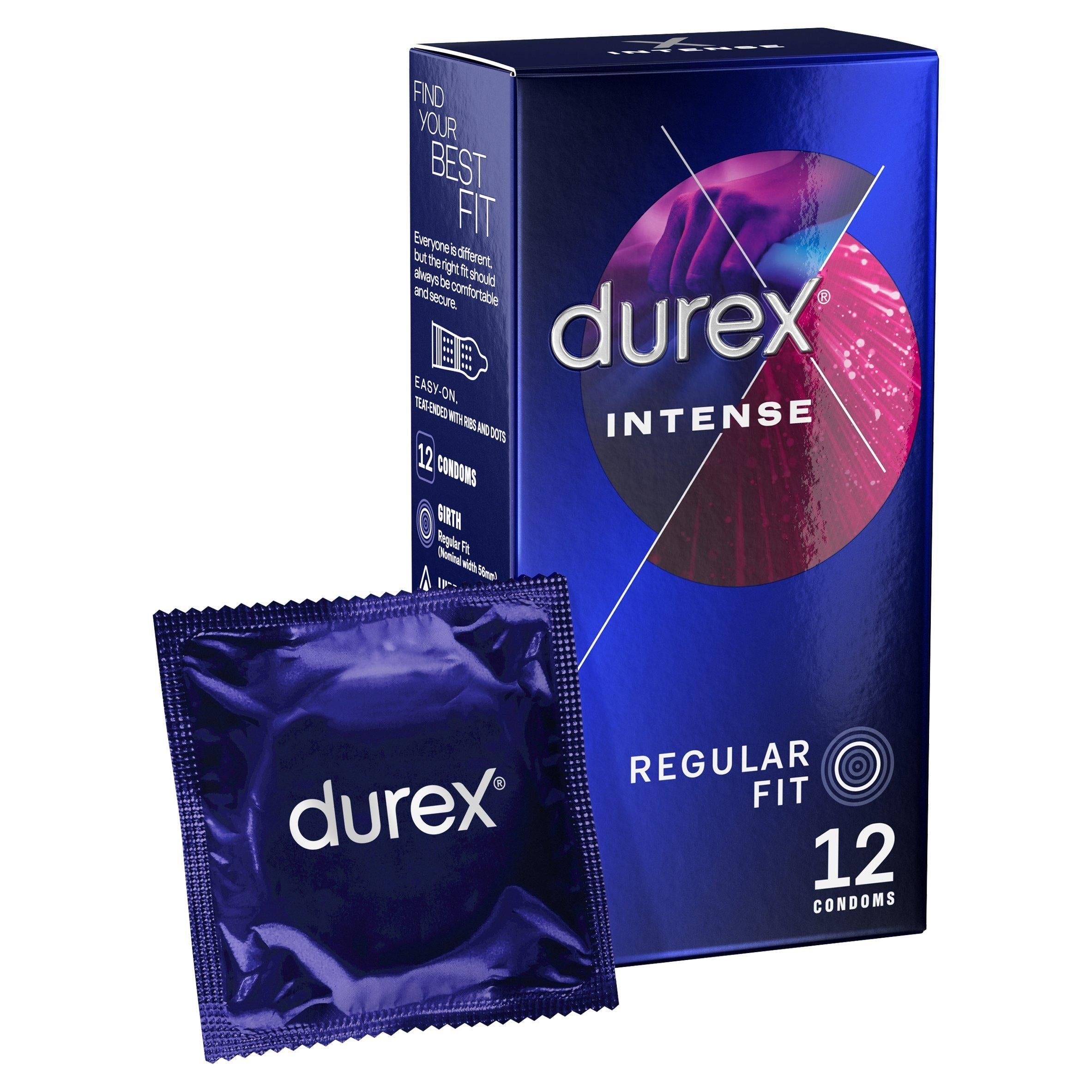 Durex Ultimate Intense Ribbed &amp;amp; Dotted Condoms x12