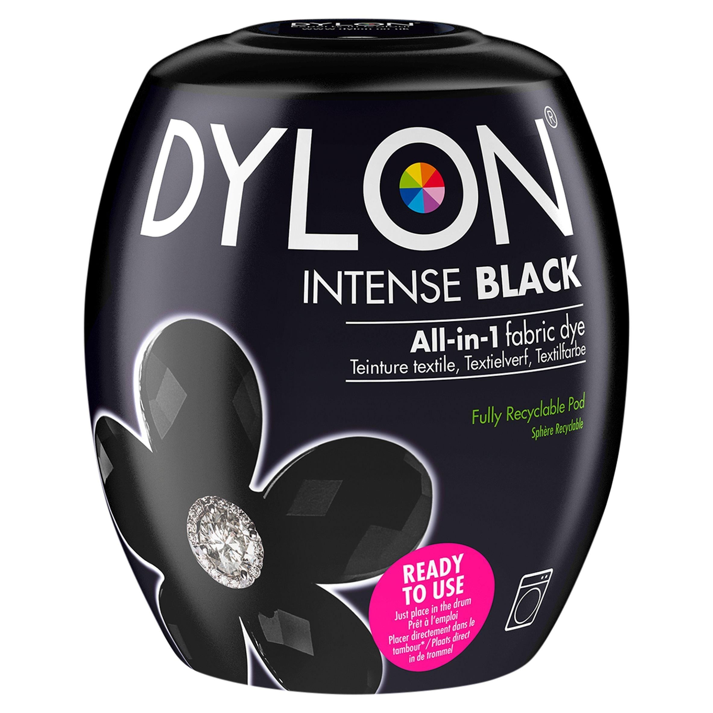 Dylon All-in-1 Intense Black Fabric Dye 350g