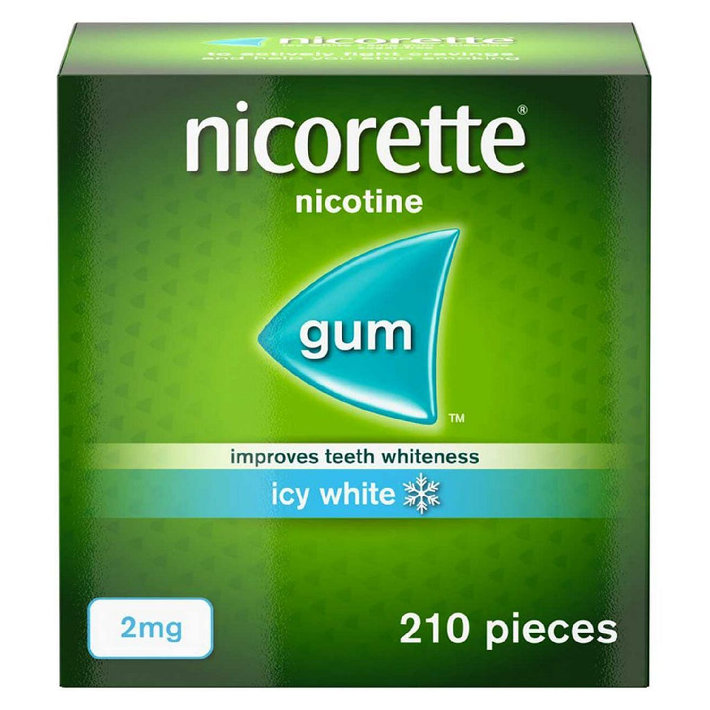 Nicorette Icy White 2mg Nicotine Gum 210 pieces