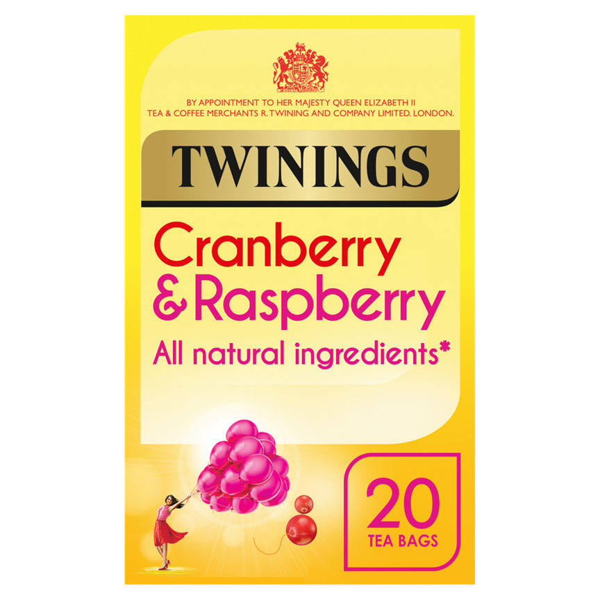 Twinings Cranberry & Raspberry 20 Tea Bags