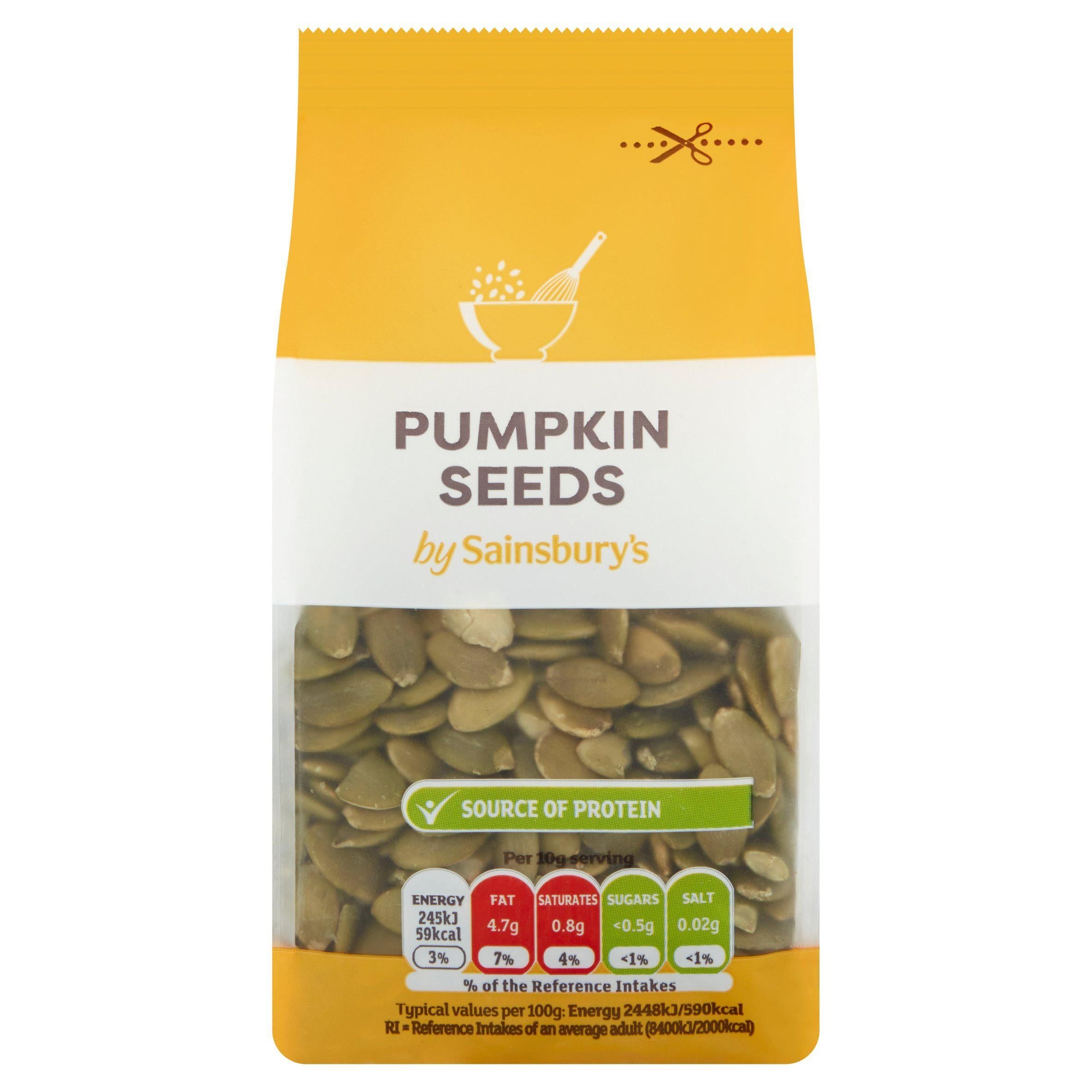 Sainsbury's Pumpkin Seeds 100g Nuts & seeds Sainsburys   