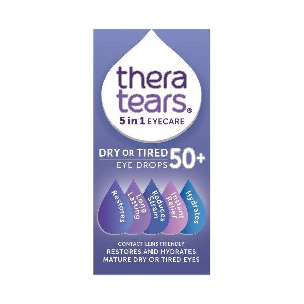 Thera Tears 5 In 1 Dry Or Tired 50+ Eye Drops 10ml GOODS Superdrug   