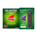 Nicorette Starter Bundle: Nicorette Invisi 25mg Patch 7 & QuickMist 1mg/spray Mouthspray Freshmint 150 sprays General Health & Remedies Boots   