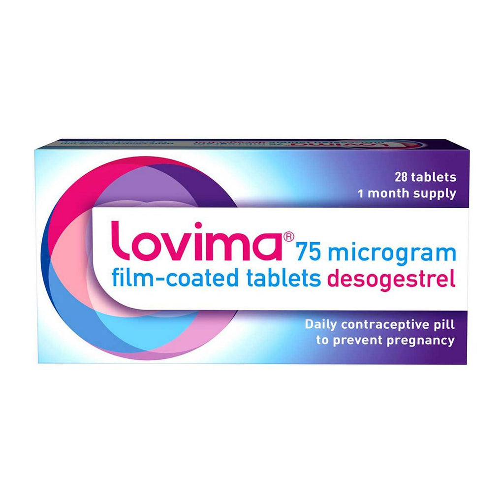 Lovima 75 Microgram Film-Coated Tablets 28s - 1 month supply.