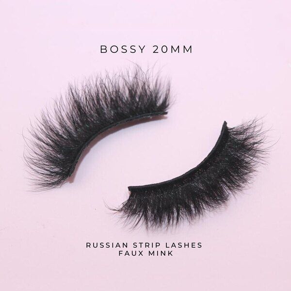 Luvyah Cosmetics Bossy 20MM Faux Mink Strip Eyelashes GOODS Superdrug   