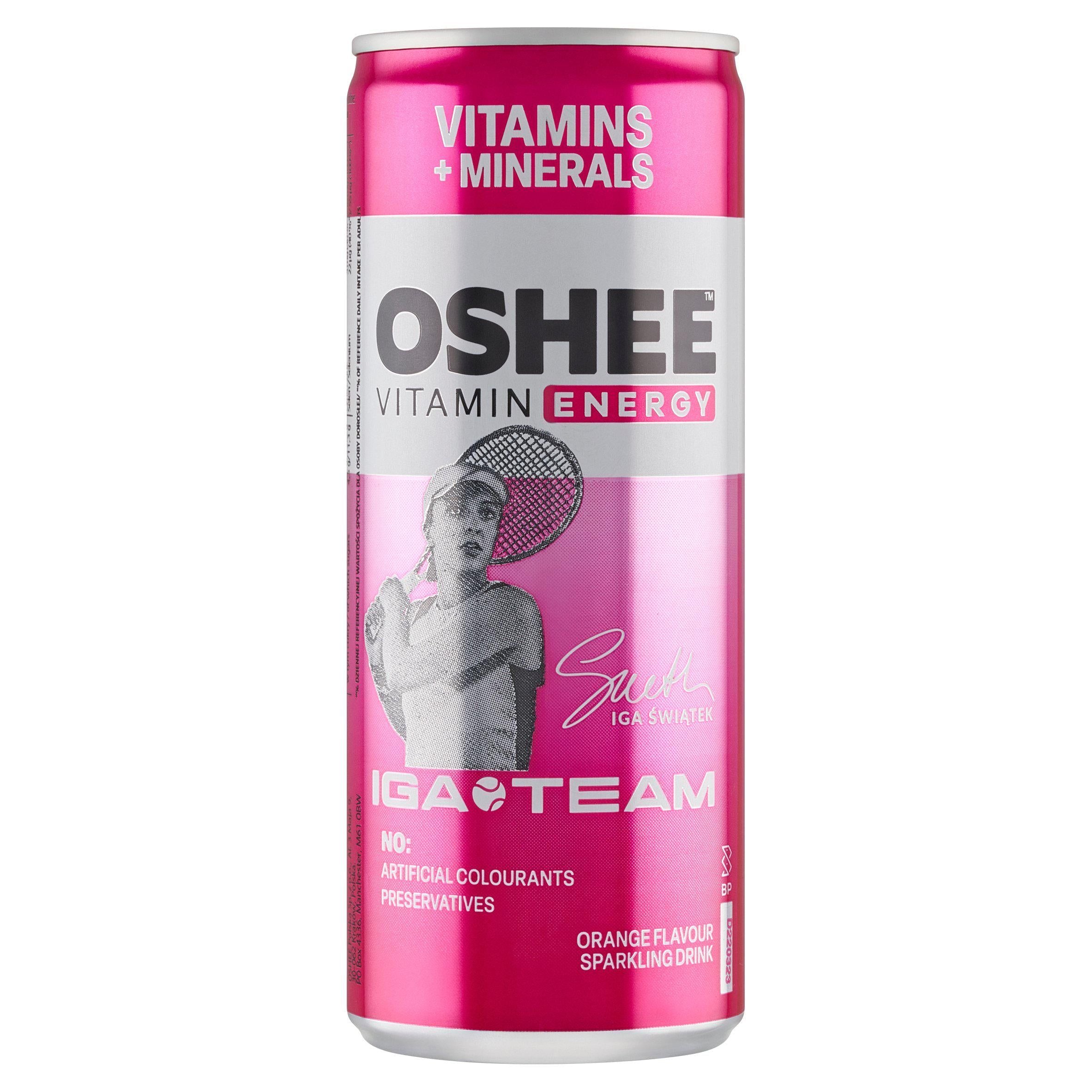 Oshee Vitamin Energy Orange Flavour Sparkling Drink 250ml All Sainsburys   