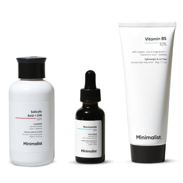 Minimalist Oily Skincare Routine Kit, Gift for Her/Him