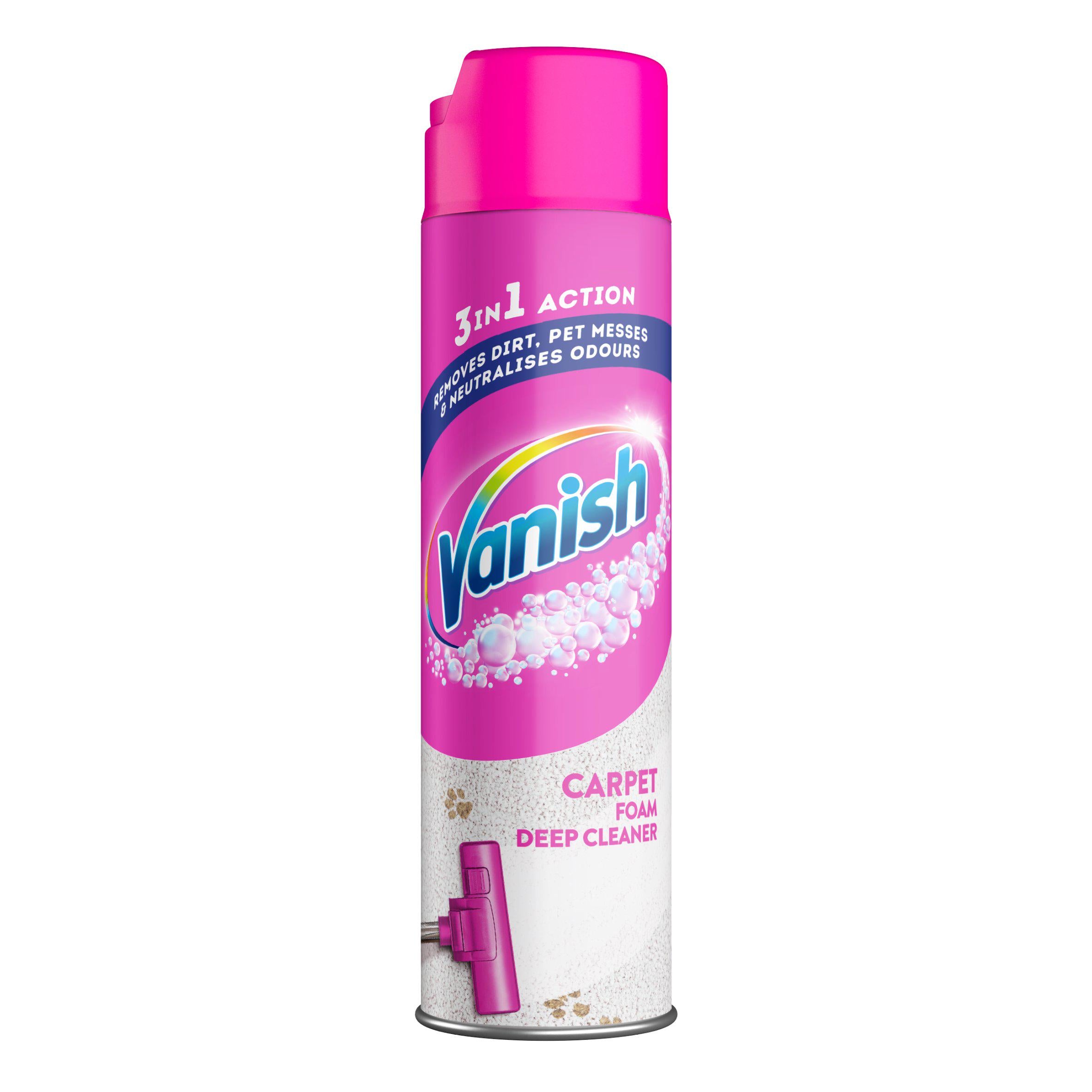 Vanish Gold Oxi Action Carpet Cleaner Foam 600ml GOODS Sainsburys   