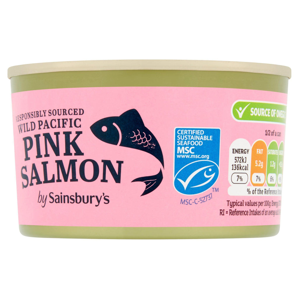 Sainsbury's Wild Pacific Pink Salmon 212g