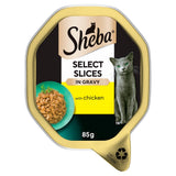 Sheba Select Slices Cat Food Tray with Chicken in Gravy 85g Cat pouches & trays Sainsburys   