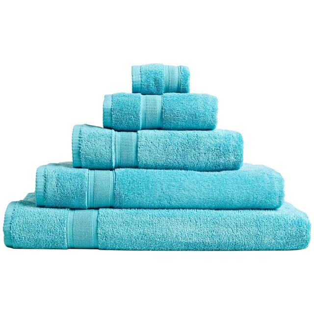 M&S Super Soft Pure Cotton Antibacterial Towel Face Towels 2pk Teal   2 per pack