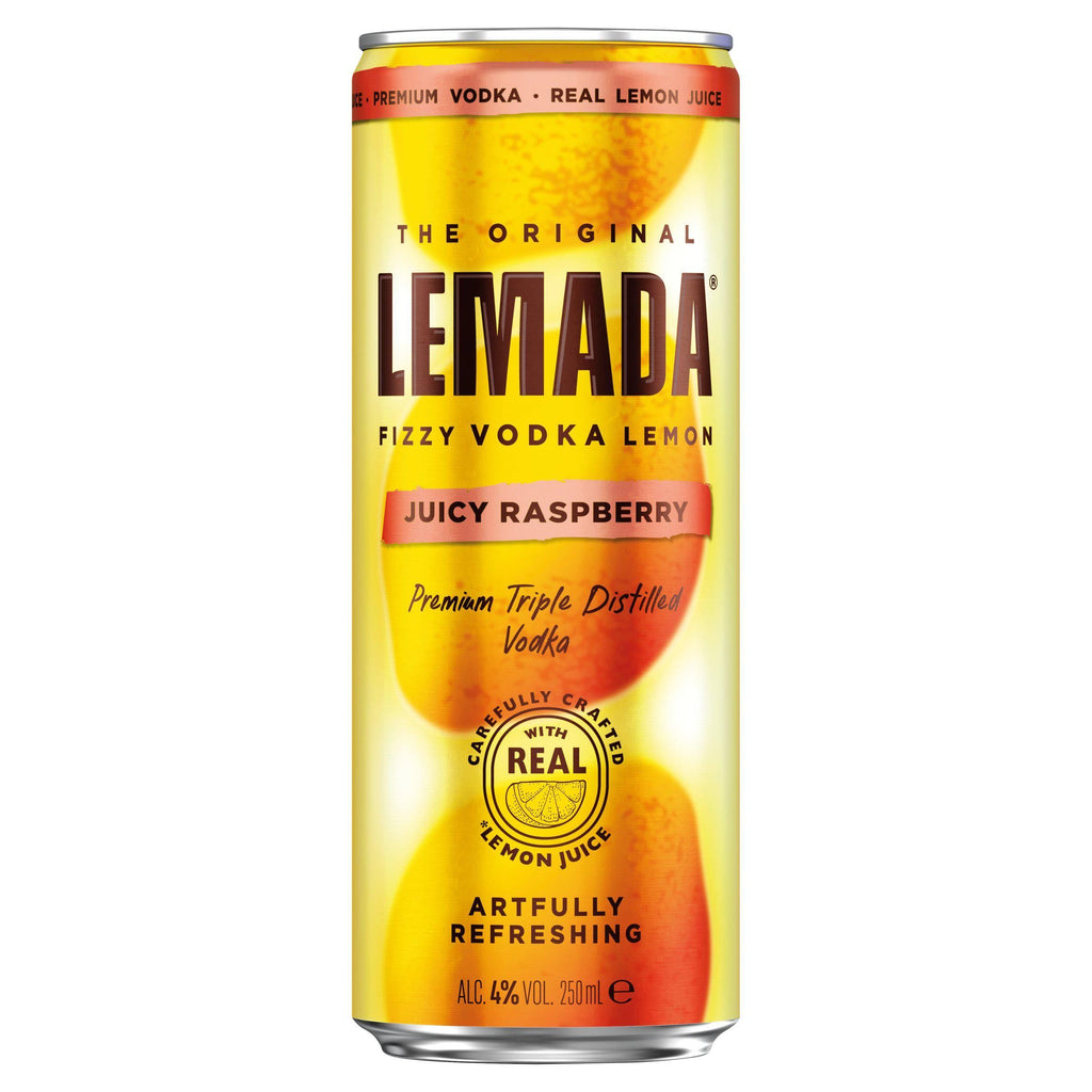 Lemada the Original Fizzy Vodka Lemon Juicy Raspberry 250ml