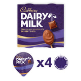 Cadburys Dairy Milk Pots Of Joy Chocolate Dessert 4x60g