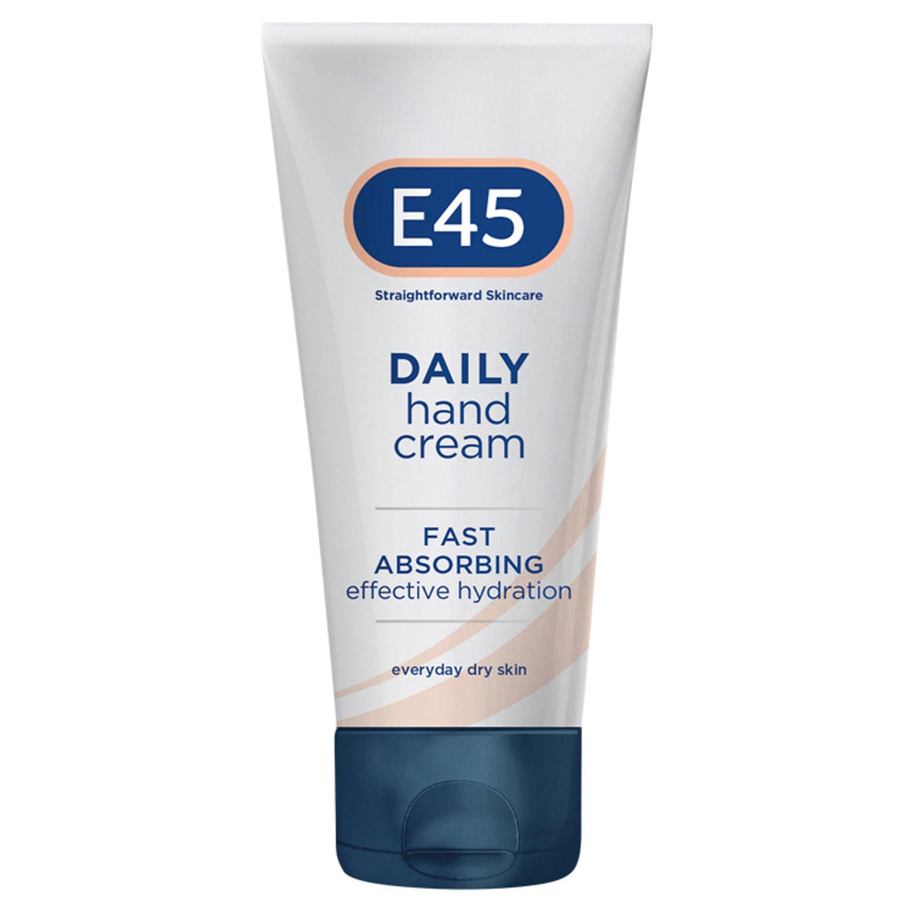 E45 Daily Fast Absorption Moisturiser Hand Cream for Dry Skin 50ml