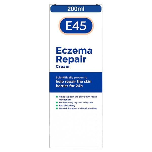 E45 Dermatological Eczema Repair Emollient Cream 200ml