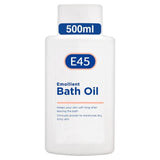 E45 Emollient Bath Oil to moisturise dry itchy skin    500ml