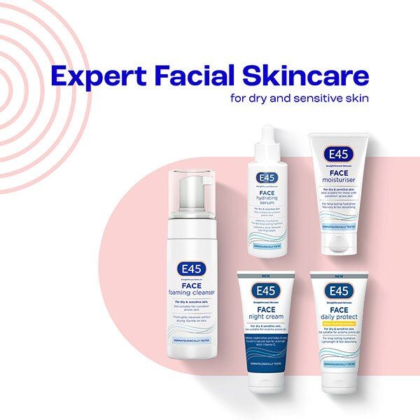 E45 Face Moisturiser For Dry &amp;amp; Sensitive Skin 50ml