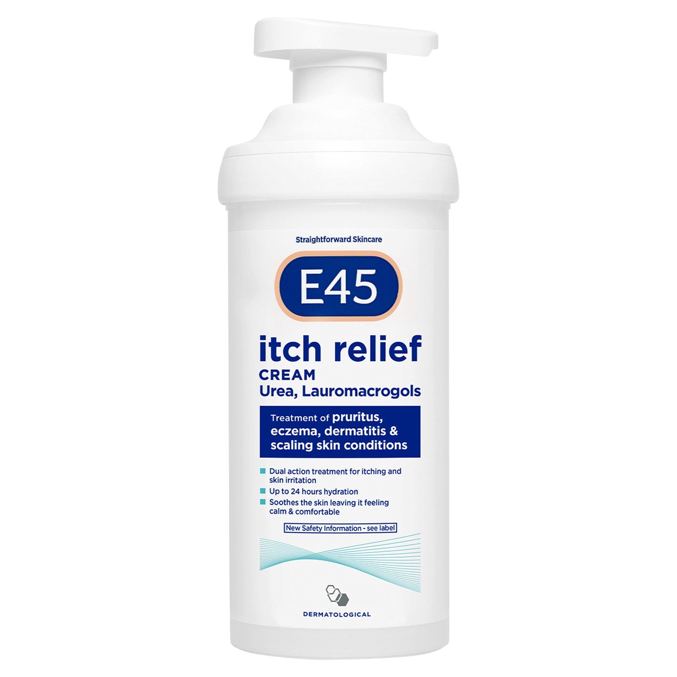 E45 Itch Relief Body Cream for Itchy &amp;amp; Irritated Skin 500g