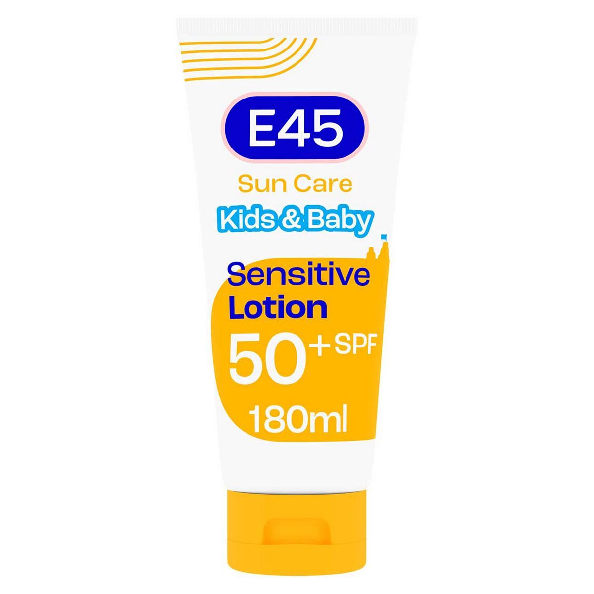 E45 Kids &amp;amp; Baby Sun Face &amp;amp; Body Lotion for Sensitive Skin. Gentle Sun Cream with very high SPF 50+ 180ml