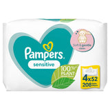 Pampers Sensitive Baby Wipes 4 Packs Nappies & Wipes ASDA   