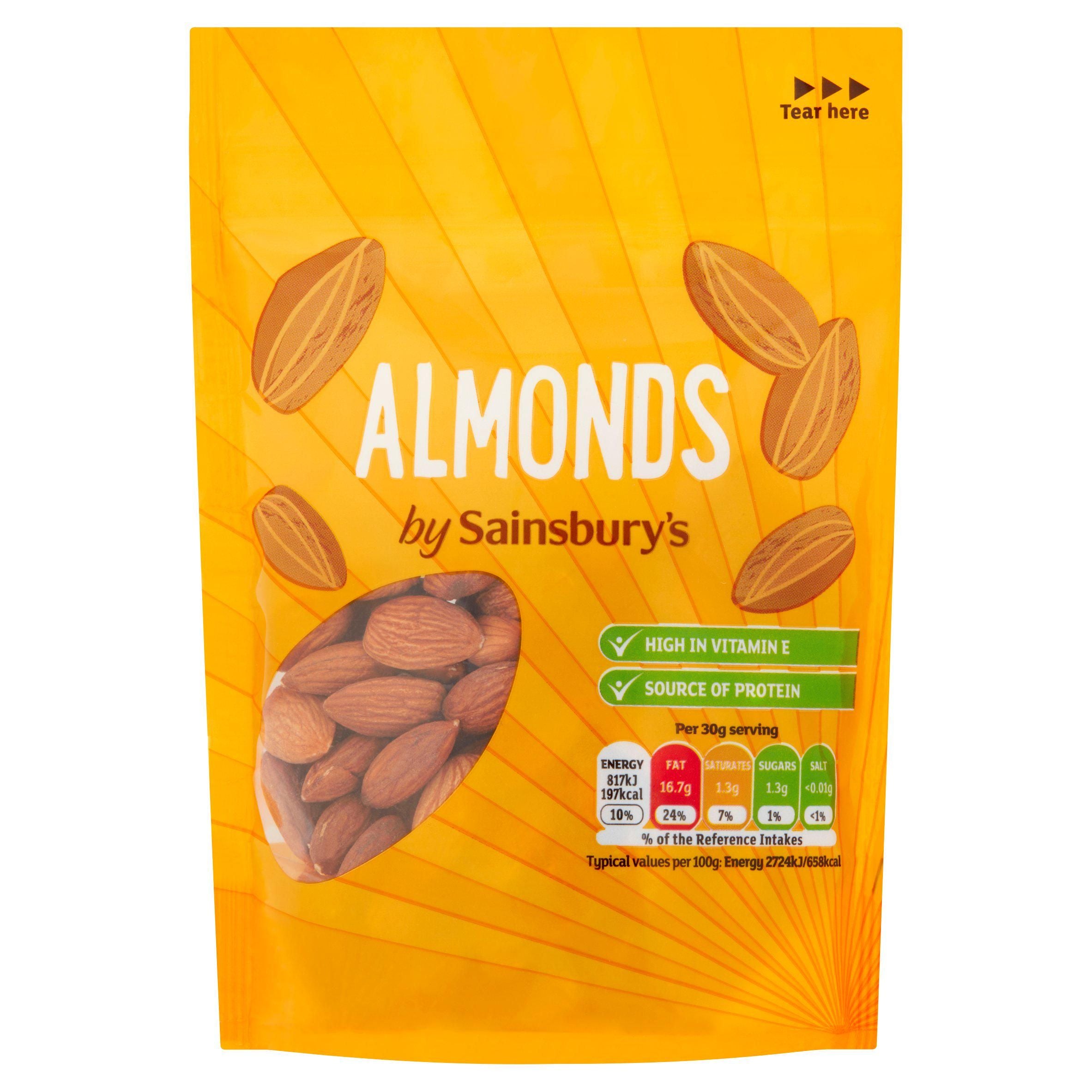 Sainsburys Whole Almonds 100g GOODS Sainsburys   