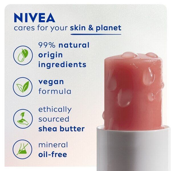 Nivea Hyaluron Moisture Sheer Rosé Lip Balm, 4.8G GOODS Superdrug   