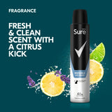 Sure Men Anti-Perspirant Aerosol Invisible Ice Fresh 200ml GOODS Superdrug   