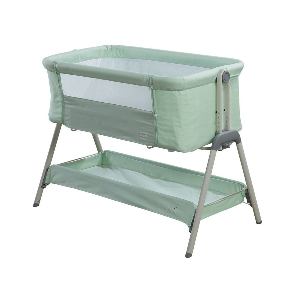 Kinder Valley Snoozie Bedside Crib Misty Jade