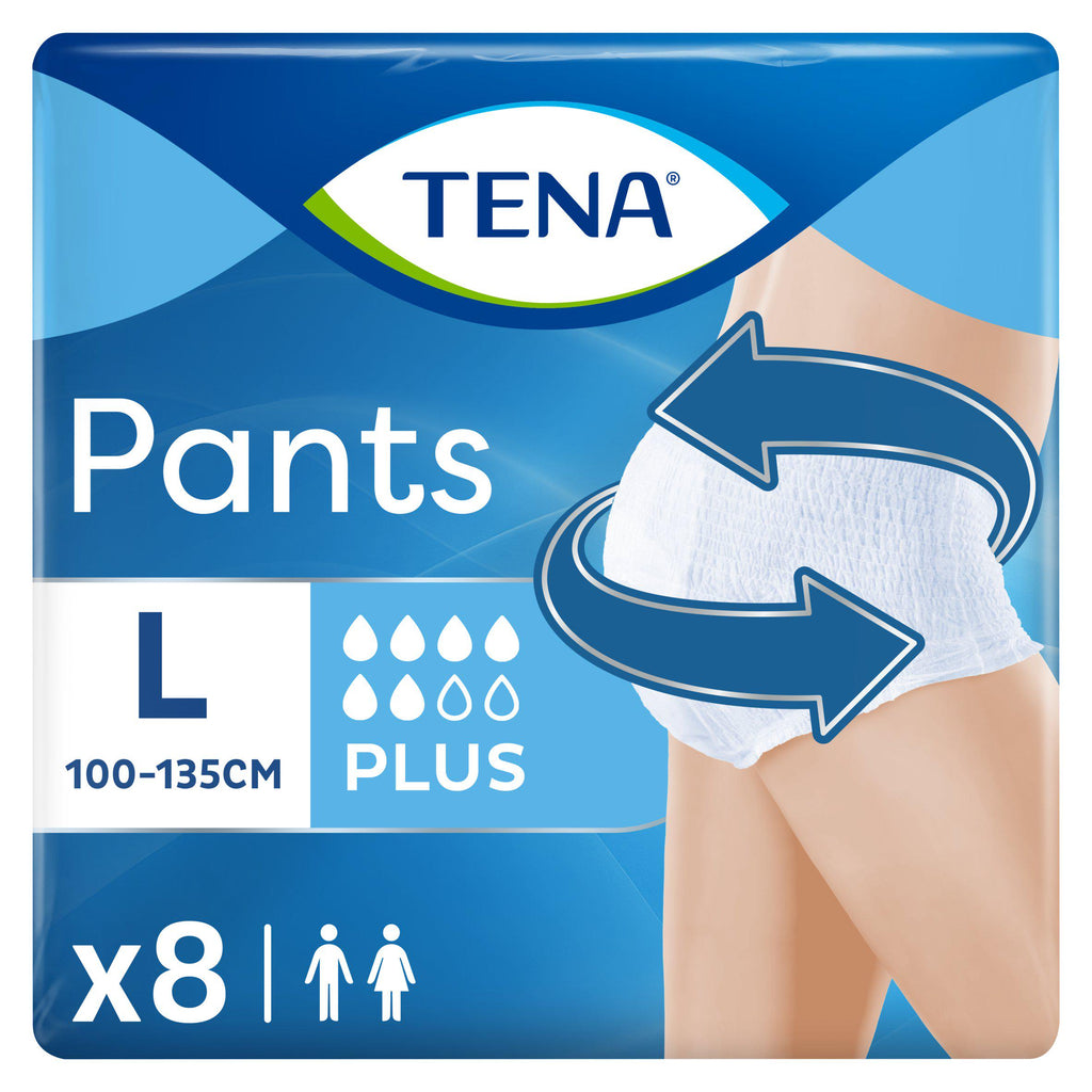 TENA Incontinence Pants Plus Large x8