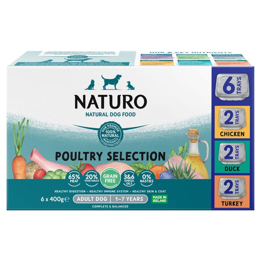 Naturo Grain Free Mixed Selection Adult Dog Food Trays