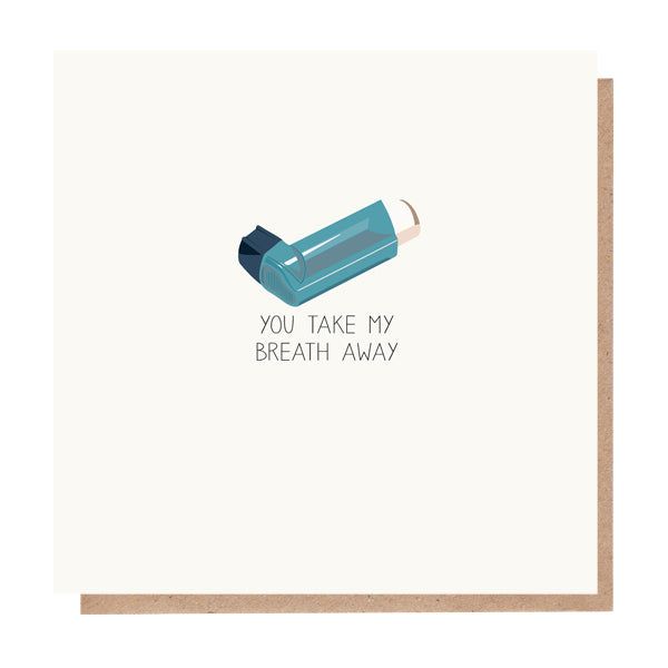 Paper Plane You Take My Breath Away Anniversary Card