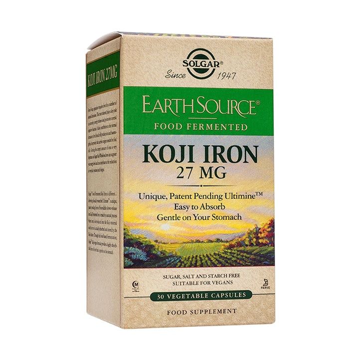 Solgar Earth Source Food Fermented Koji Iron 30 Capsules GOODS Holland&Barrett   