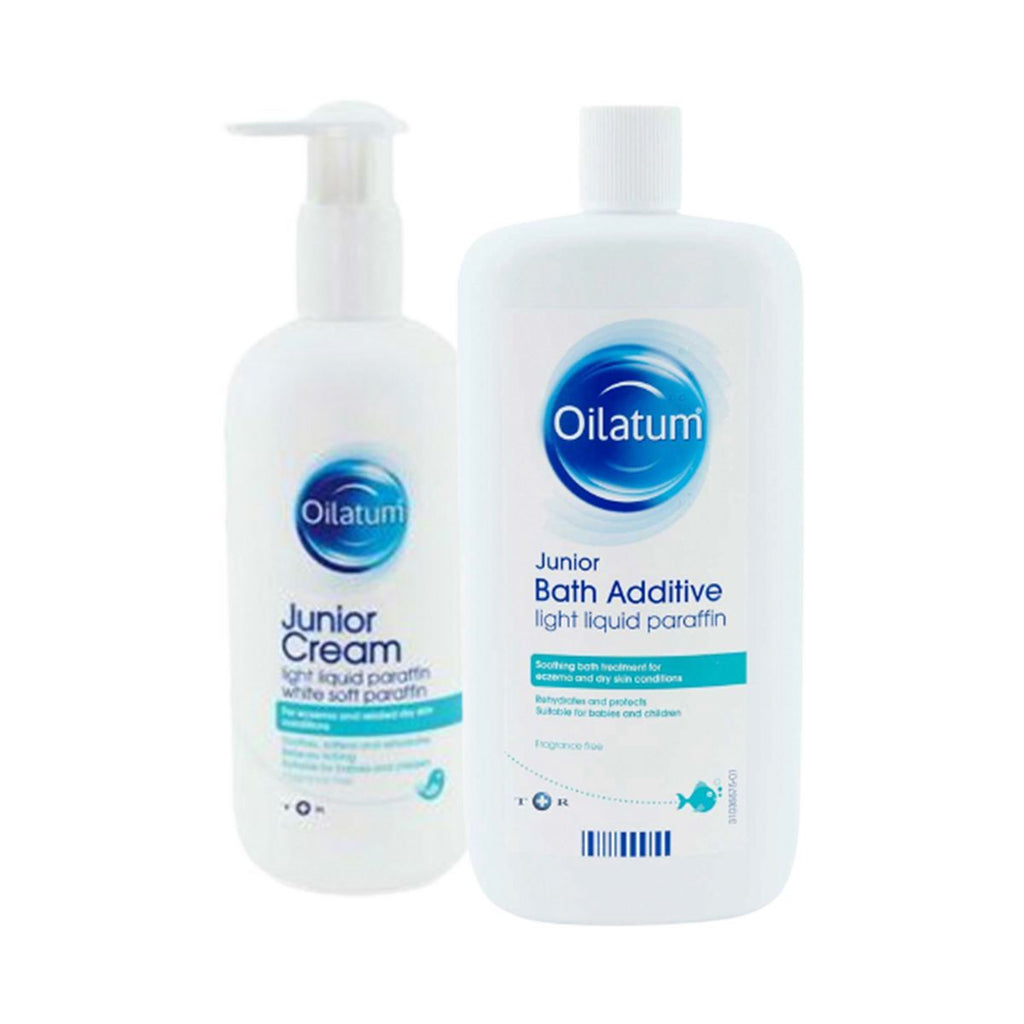 Oilatum Junior Bundle - Bath Additive 600ml and Cream 500ml