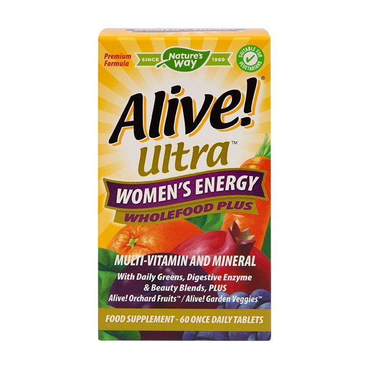 Nature's Way Alive! Women’s 50+ Ultra Energy 60 Tablets Women's Multivitamins Holland&Barrett   