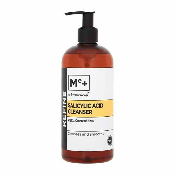 Superdrug me+ Salicylic Acid & Ceramides Cleanser 200ml GOODS Superdrug 500ML  