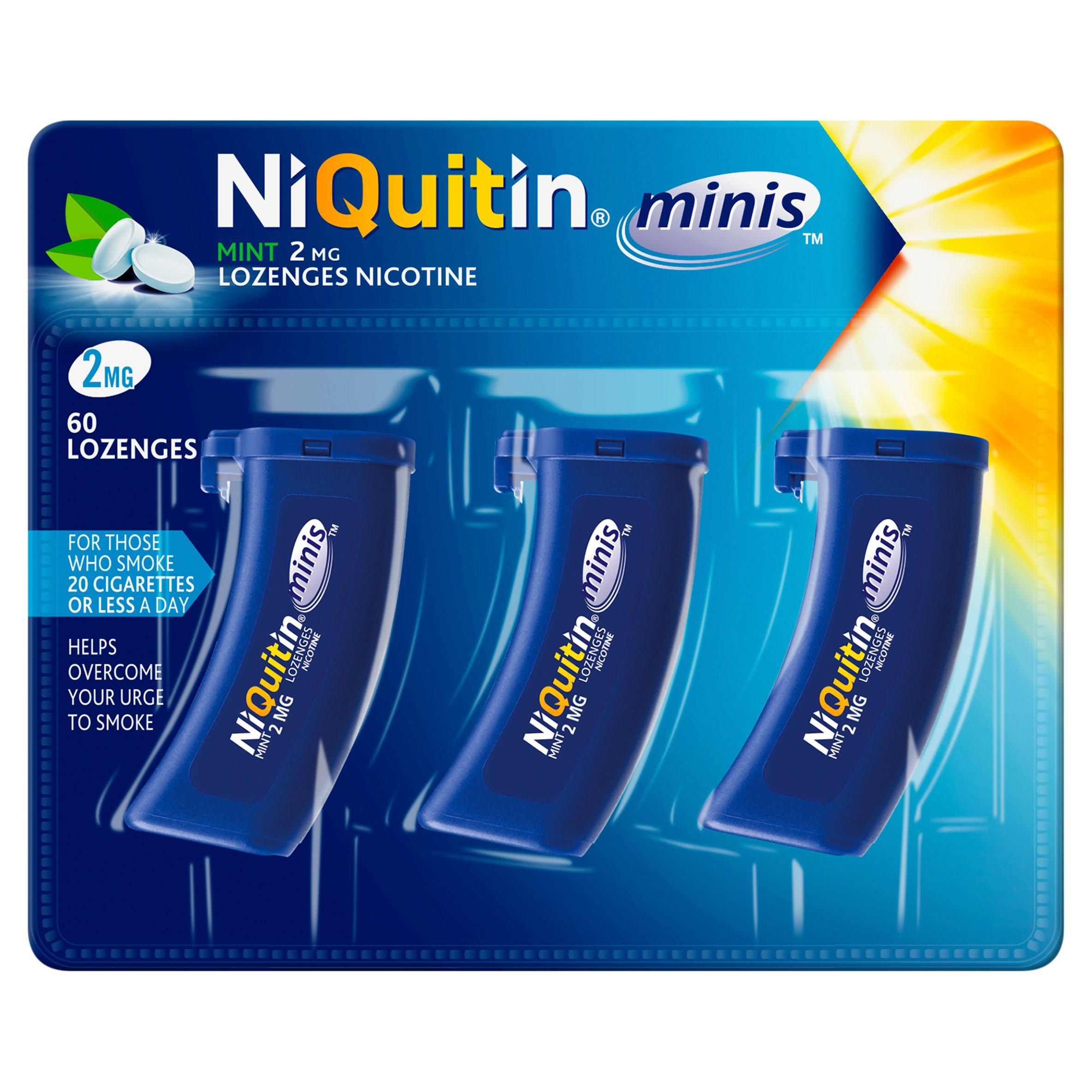 NiQuitin Mint Lozenges Nicotine x60 2mg GOODS Sainsburys   