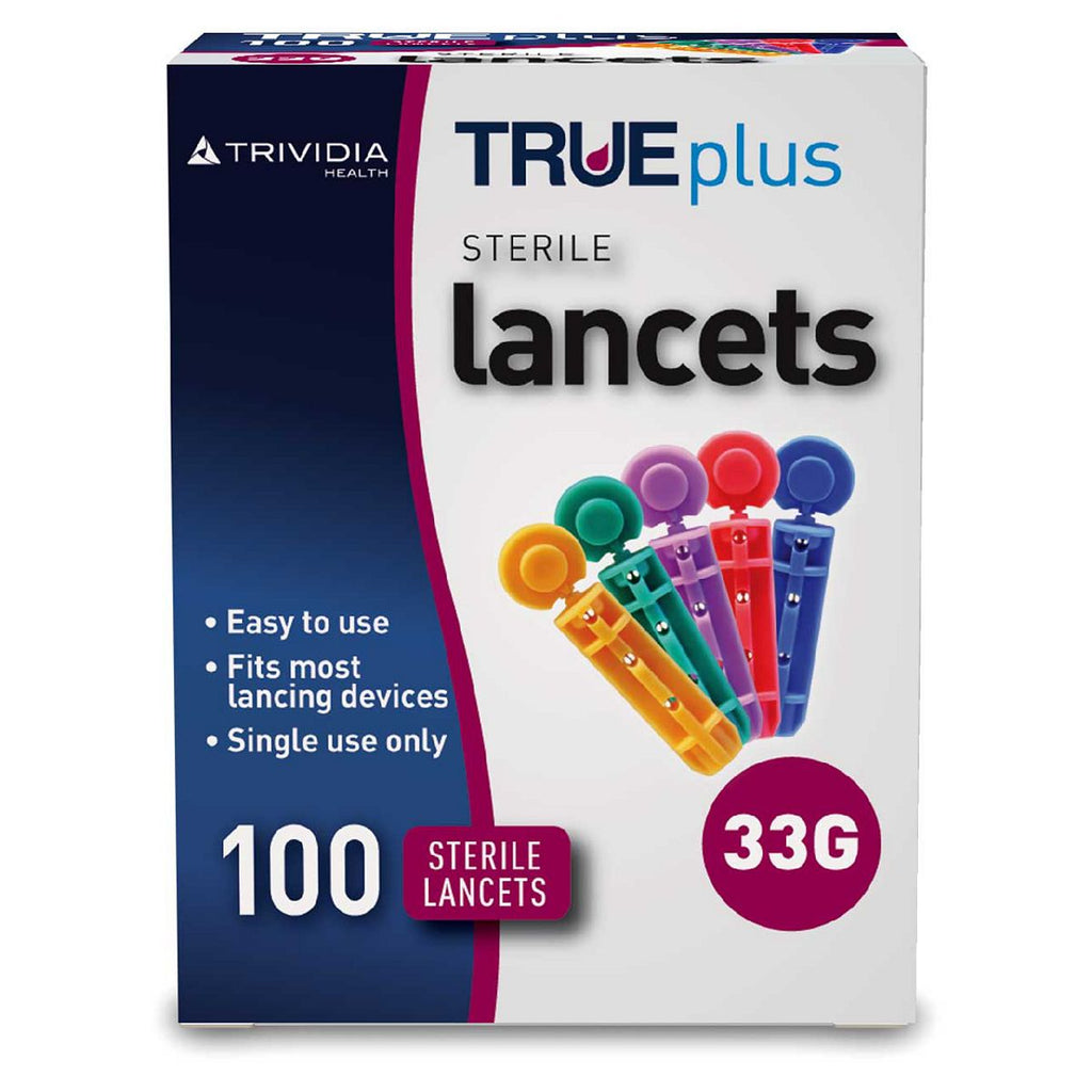 Trividia TRUEplus Lancets 33 Gauge - 100 Sterile Lancets