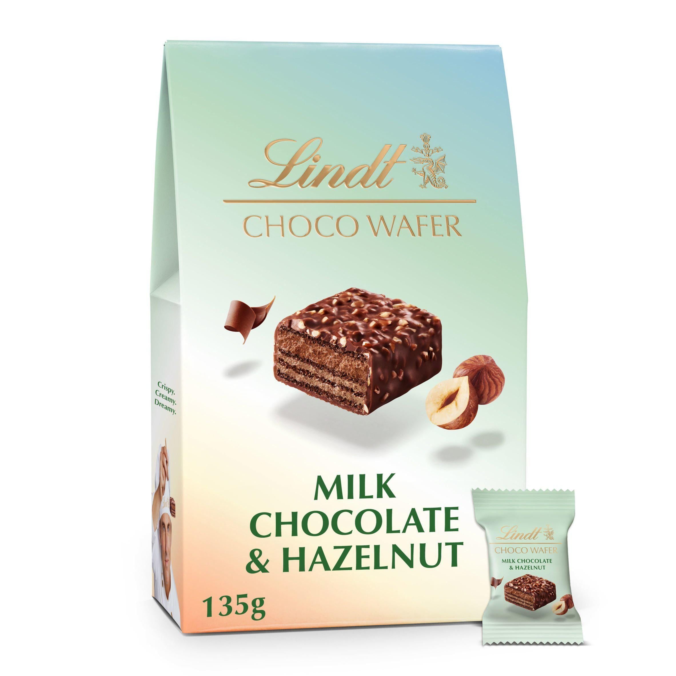 Lindt Choco Wafer Milk Chocolate & Hazelnut Sharing Box 135g GOODS ASDA   