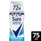 Sure Compressed Anti-Perspirant Aerosol Cotton Dry 75ml GOODS Superdrug   