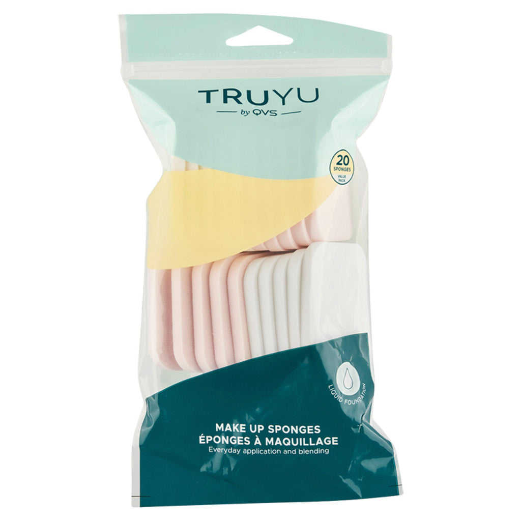 Truyu by QVS 20 Make-Up Sponges Value Pack