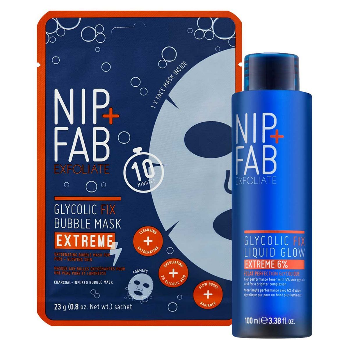 Nip+Fab Glycolic Fix Extreme Tone & Mask Duo GOODS Boots   