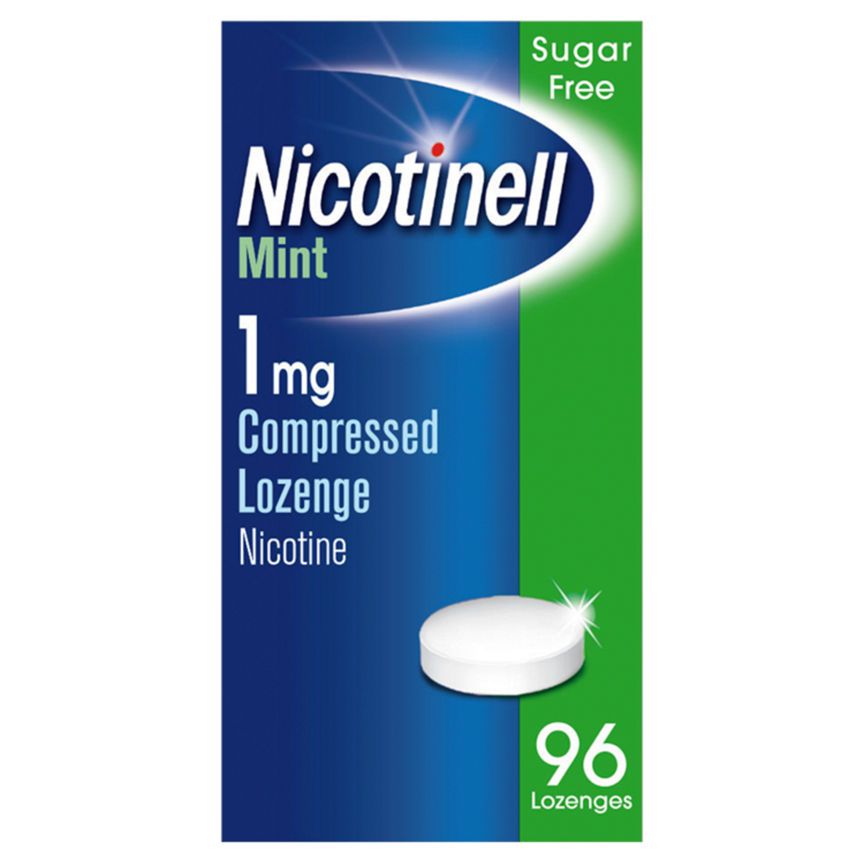 Nicotinell Mint 1mg Compressed Lozenge Regular Strength 96 Lozenges GOODS ASDA   