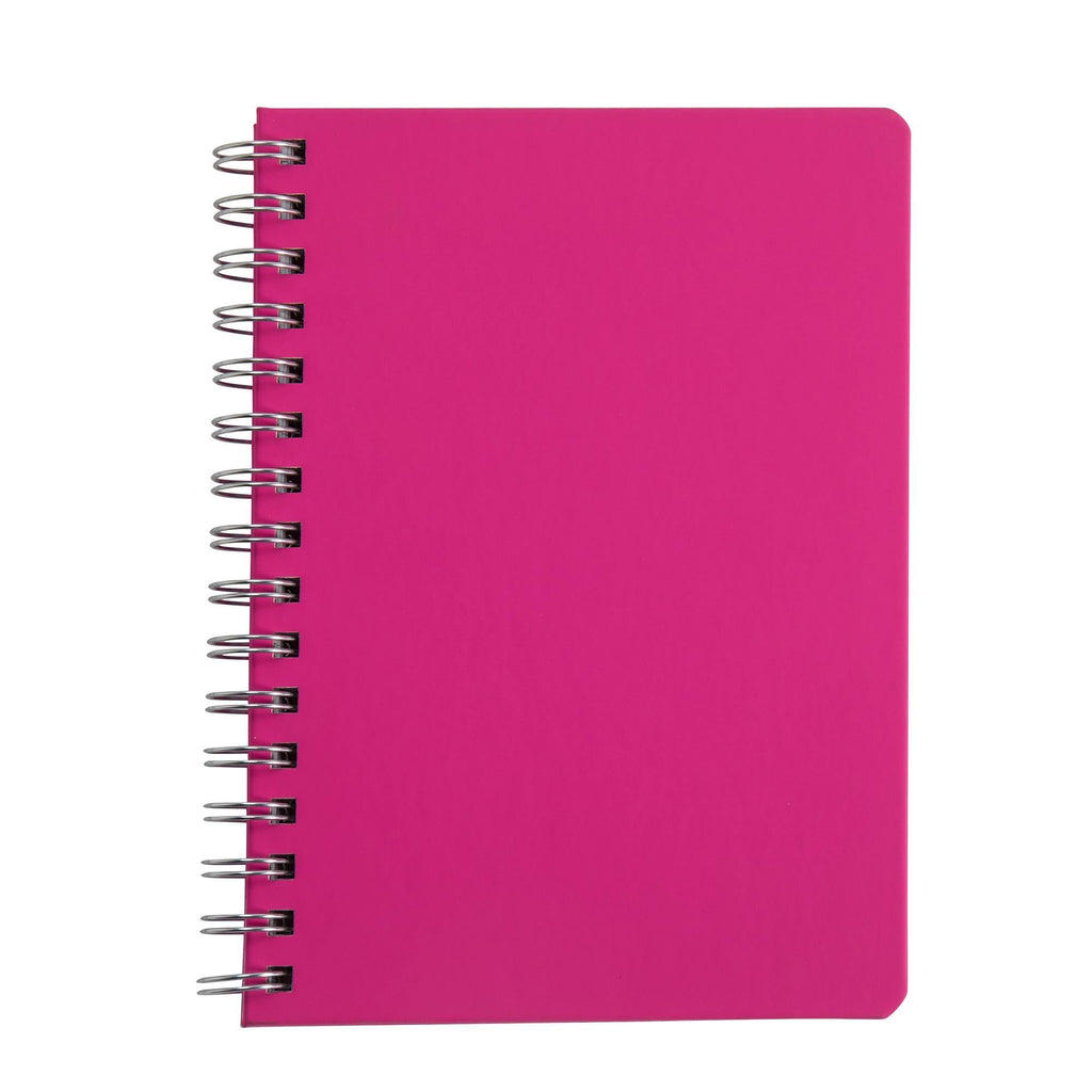 Sainsbury's Home Wiro Notebook Pink A5