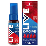 Schwarzkopf LIVE Colour Drops Semi-permanent Red Hair Dye Fiery Red 30ml GOODS Boots   