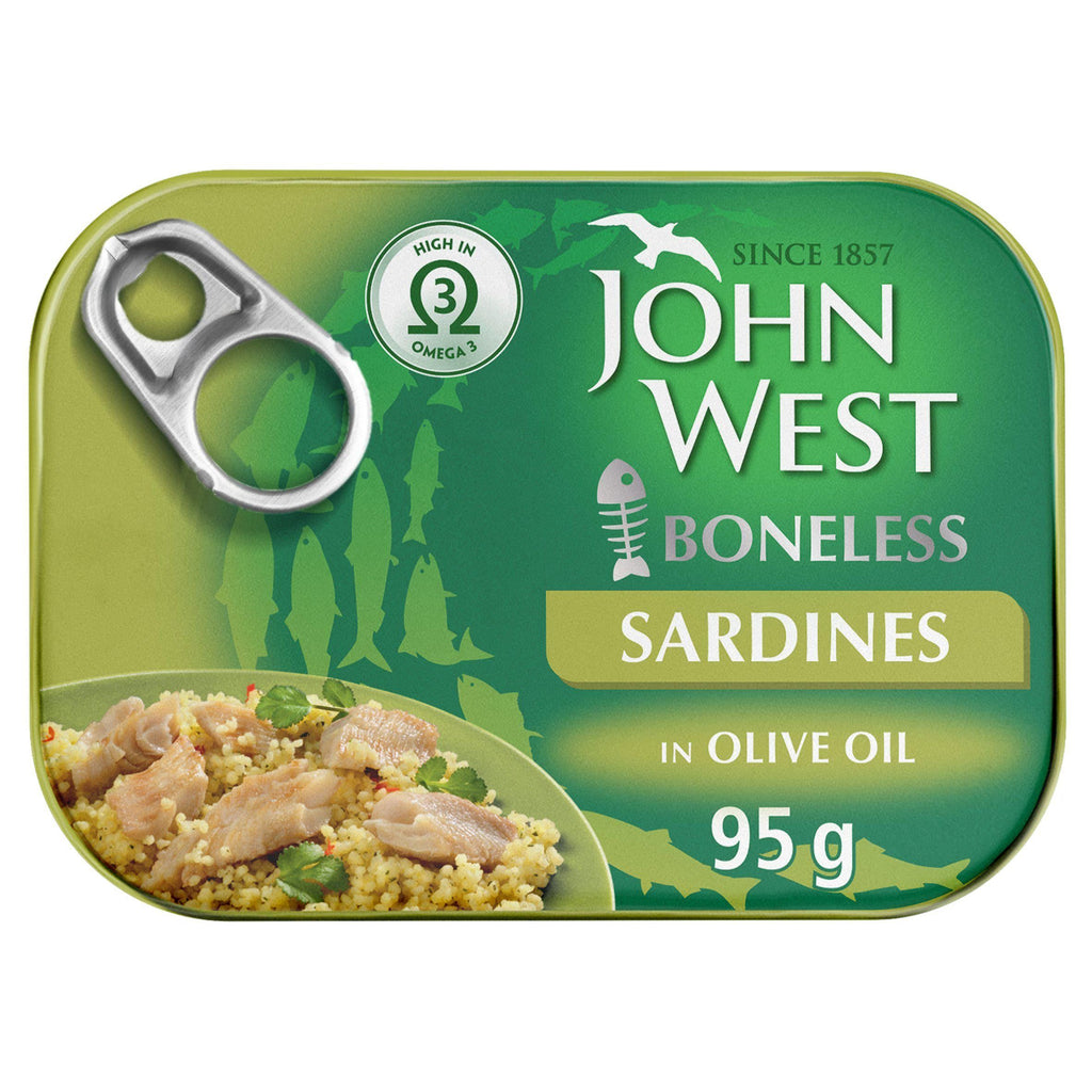 John West Sardines in Olive Oil, Boneless 95g (67g*)