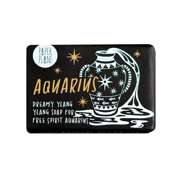 Paper Plane Aquarius Star Sign Soap 95g