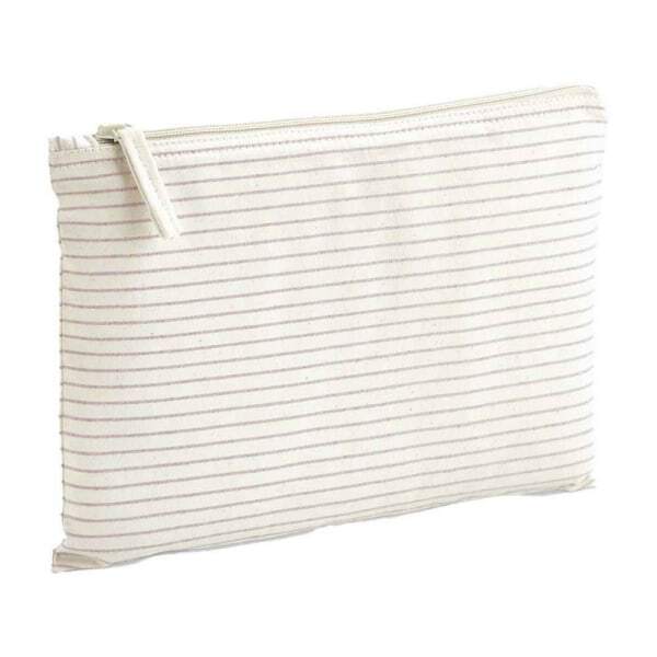 Westford Mill Striped Organic Cotton Pouch (16cm x 22.5cm)