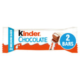 Kinder Chocolate Medium Snack Bars Multipack 2x21g