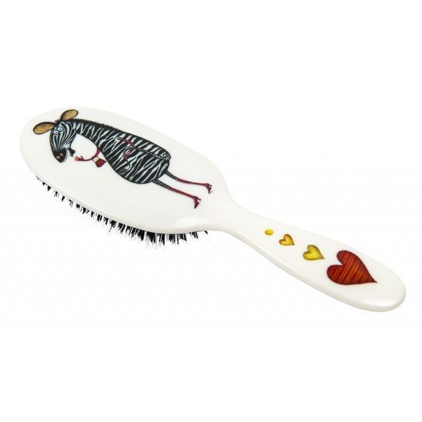 Rock & Ruddle Mrs. Zebra Large Mix Bristle Hairbrush